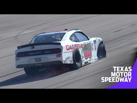 David Starr tire blows out at Texas