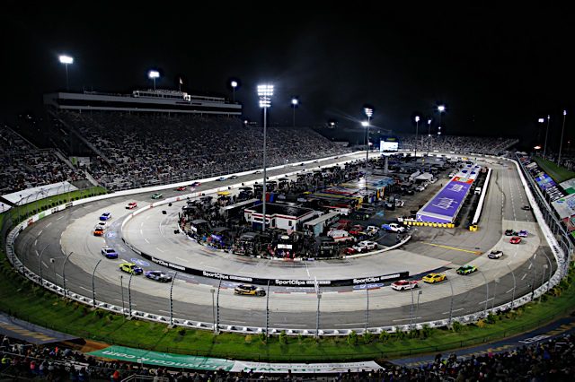 Martinsville Speedway under the lights, May 2022. Photo: NKP