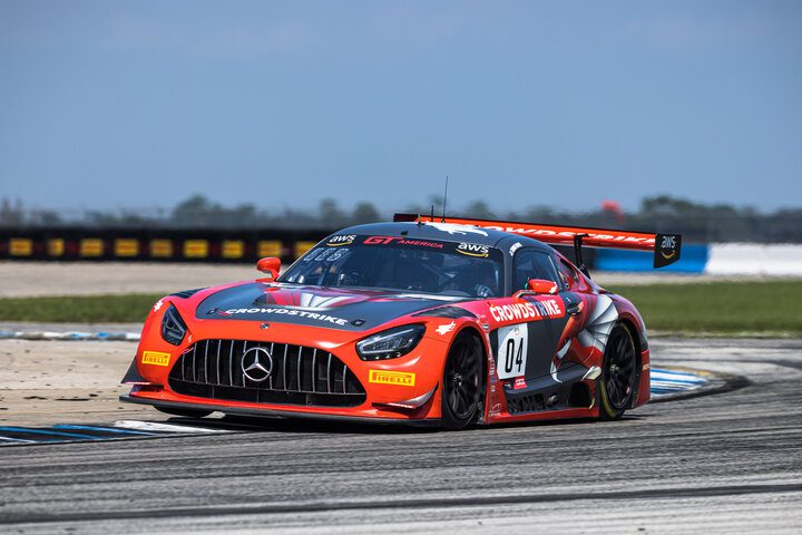 George Kurtz practicing for GT America at Sebring International Raceway, 9/23/2022 (Photo: Fabian Lagunas/SRO Motorsports Group)