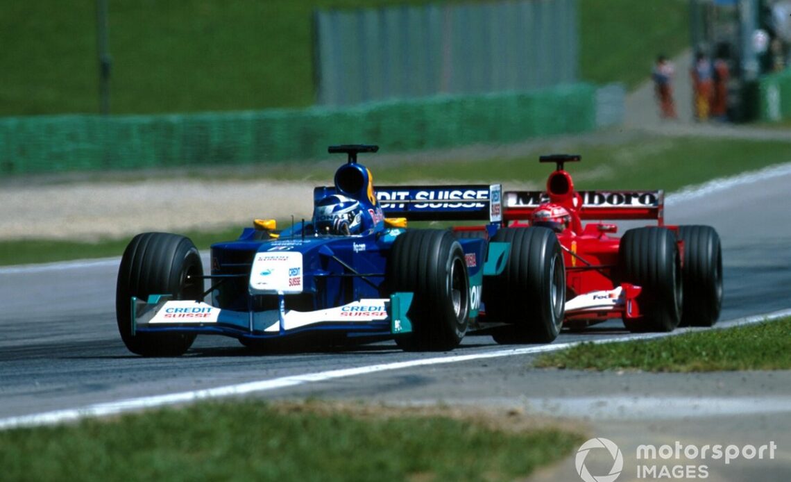 Raikkonen shone in his rookie F1 season with Sauber in 2001, fresh from winning the Formula Renault 2.0 UK championship