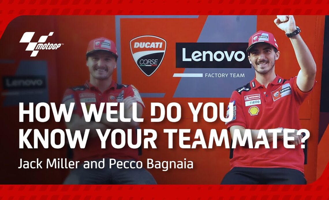 How well do you know your teammate? Jack Miller and Pecco Bagnaia