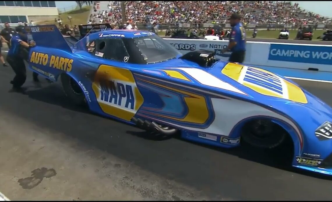 John Force, Ron Capps, Top Fuel Funny Car, Rnd2 Eliminations, Menards Nationals Presented By PetArmo