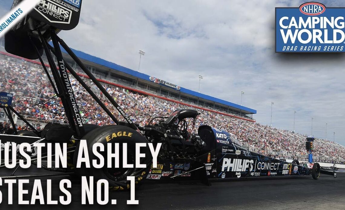 Justin Ashley steals No. 1 qualifier in fastest side-by-side pass in zMAX Dragway history