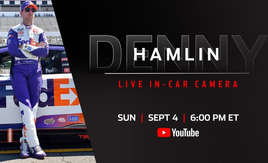 LIVE: Denny Hamlin's Darlington in-car camera presented by Goodyear