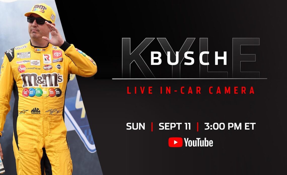 LIVE: Kyle Busch's Kansas Speedway in-car camera presented by Goodyear