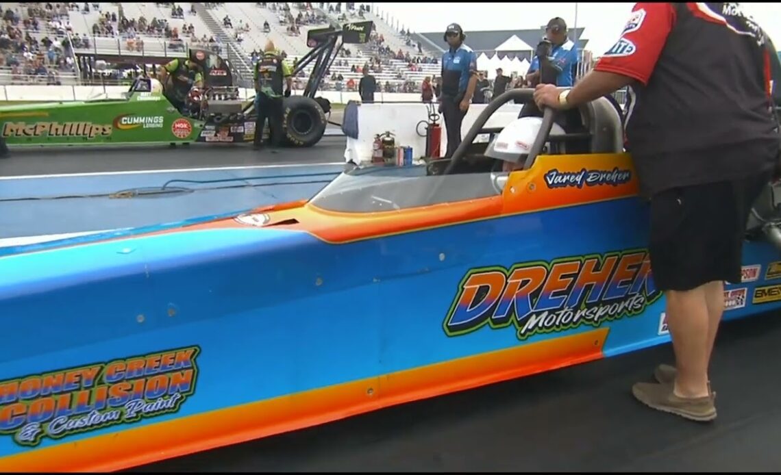 Matthew Cummings, Jared Dreher, Top Alcohol Dragster, Eliminations Rnd1, Lucas Oil Nationals,