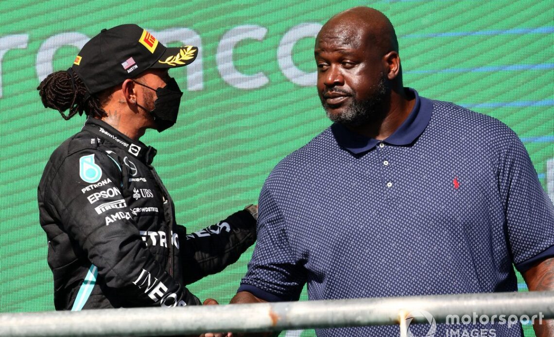 Miami's inaugural F1 grand prix proved to be a VIP magnet, with NBA legend Shaquille O'Neal among the many celebrities in attendance.