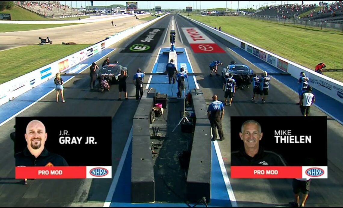 Mike Thielen, JR Gray Jr, Pro Mod Qualifying Rnd 2, Menards Nationals Presented By PetArmor, Heartla