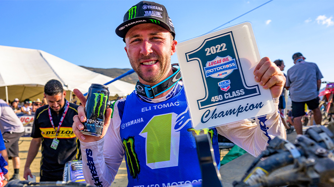 Monster Energy’s Eli Tomac’s victorious @ Fox Raceway finale, tops Monster Energy’s Chase Sexton for title