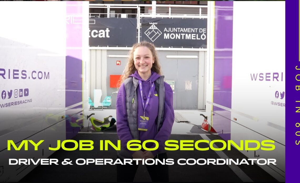 My Job In 60 Seconds | Driver & Operations Coordinator