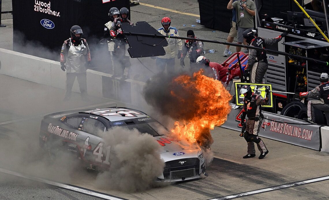 NASCAR says it's "unacceptable" for Next Gen cars to catch fire