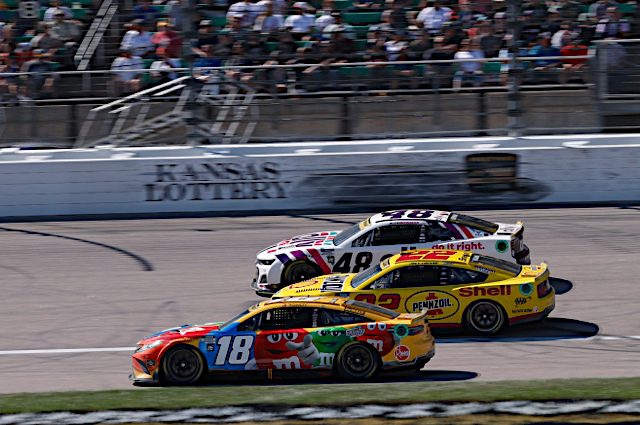 NASCAR Cup Series action at Kansas Speedway, September 2022. Photo: NKP.