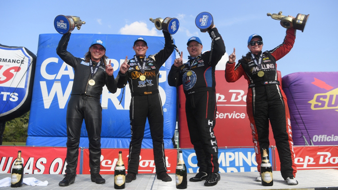 Prock, Hight, Enders and Gladstone Open Playoffs with Wins In Front of Capacity Crowd at Pep Boys NHRA Nationals