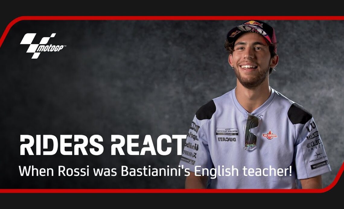 Rider Reacts | When Rossi was Bastianini's English teacher!