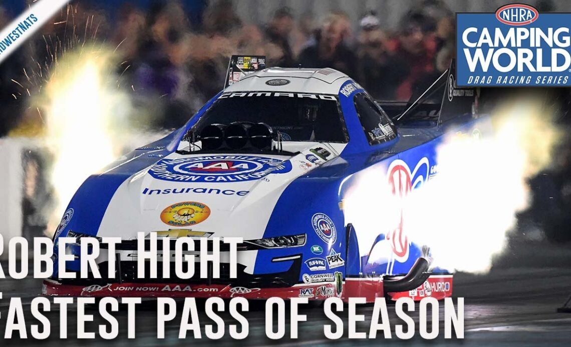 Robert Hight lays down fastest Funny Car pass on the season