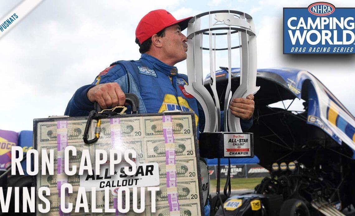 Ron Capps wins the Pep Boys Funny Car All-Star Callout
