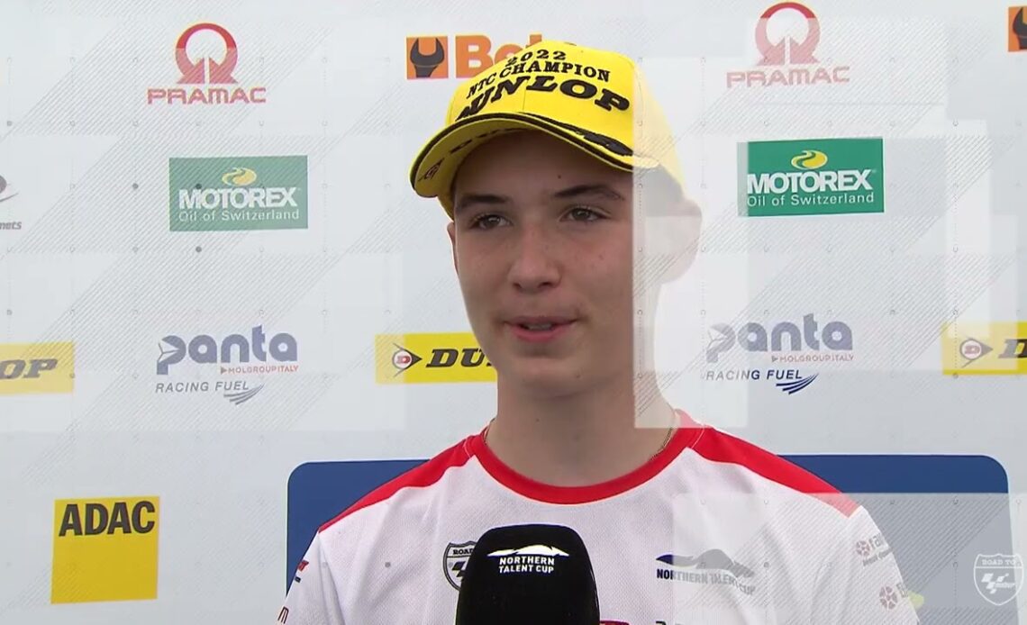 🏆 Rossi Moor 2022 #NTC Champion Interview | Round 7 Red Bull Ring | 2022 Northern Talent Cup 🏍️