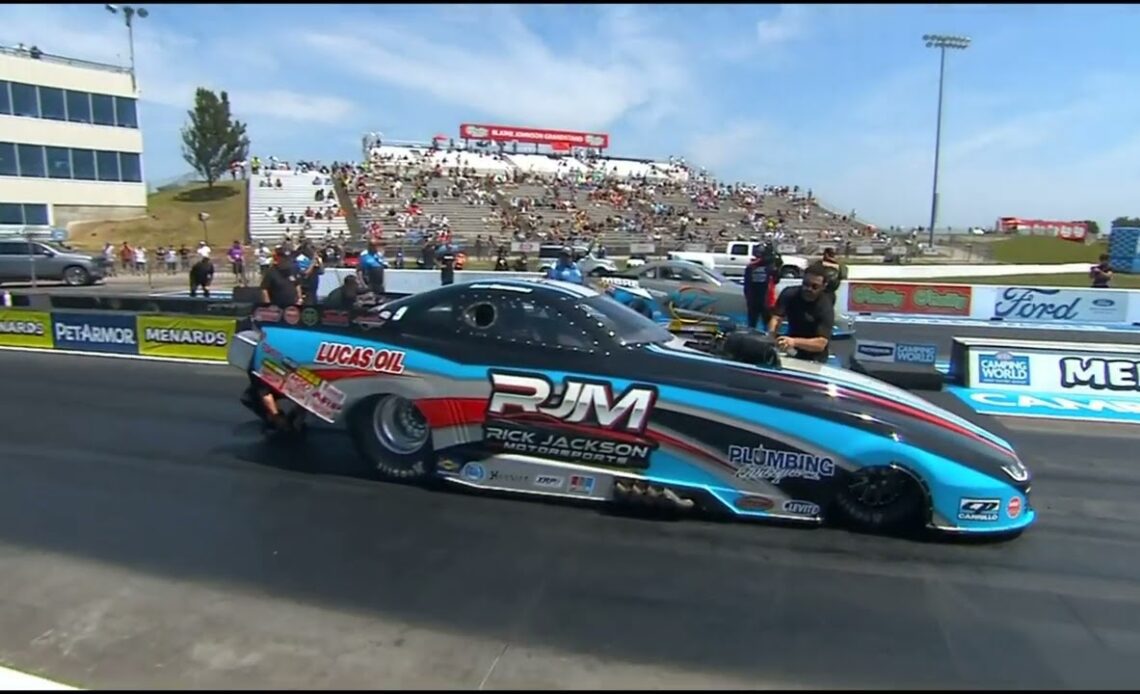 Shane Westerfield, Jake Guadagnolo, Top Alcohol Funny Car, Semi Final Eliminations, Menards National