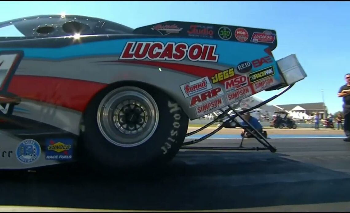 Shane Westerfield, Kyle Smith, Top Alcohol Funny Car, Rnd2 Eliminations, Lucas Oil Nationals, Braine