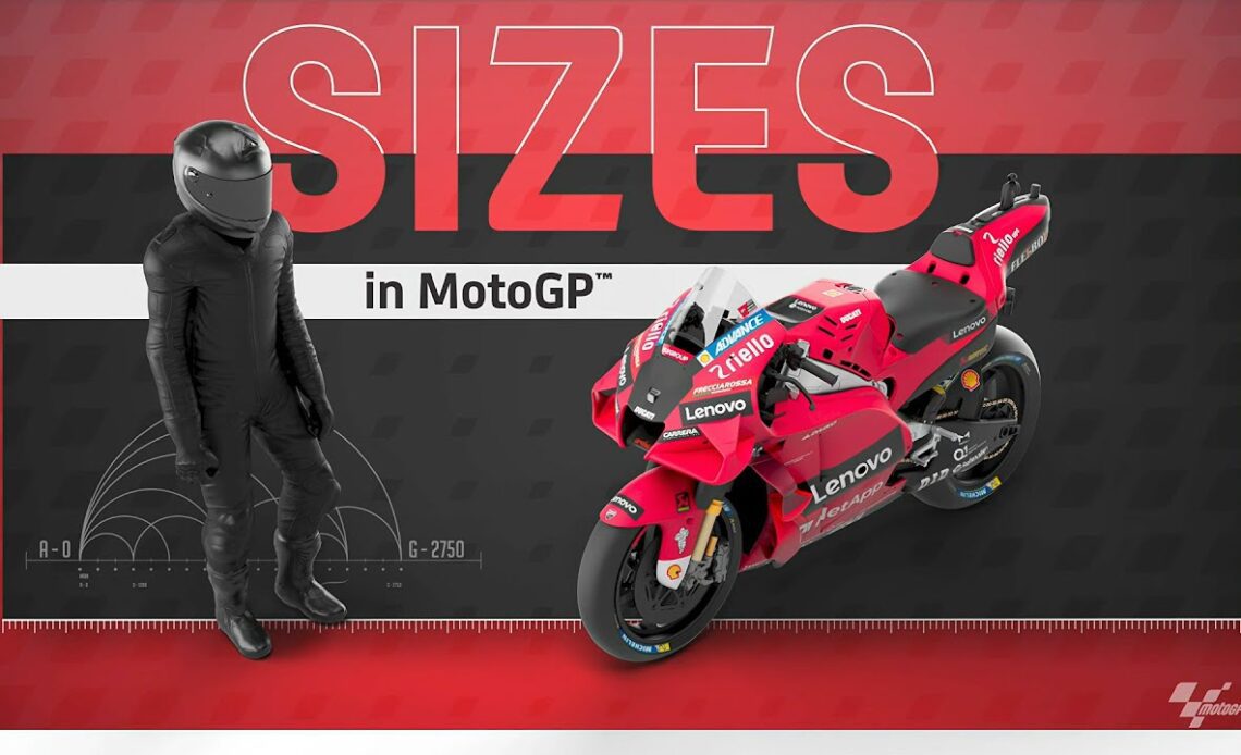 Size, weights and distances in MotoGP™ | 3D