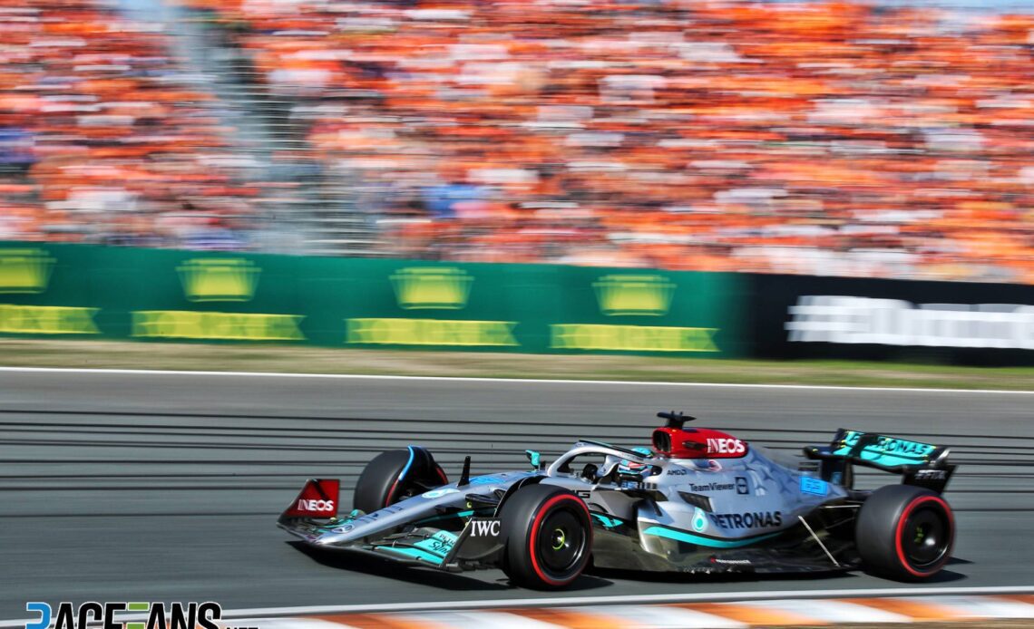 George Russell, Mercedes, Circuit Zandvoort, 2022