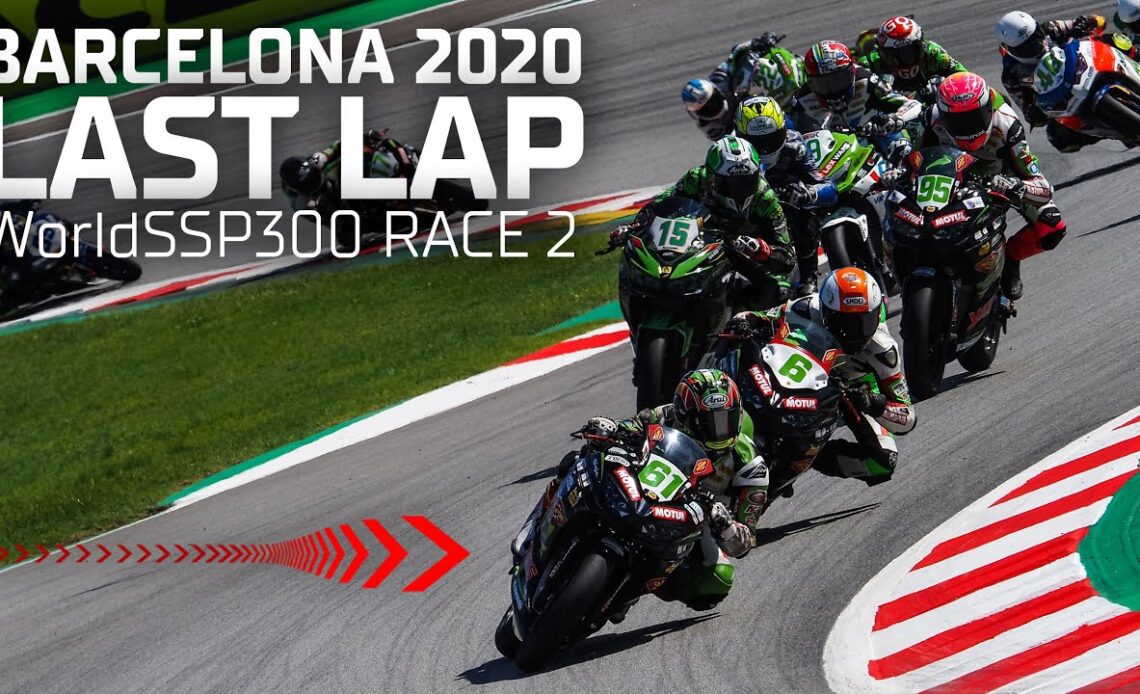 The drama went to the LAST LAP in #WorldSSP300 Race 2 at Barcelona in 2020 | #CatalanWorldSBK