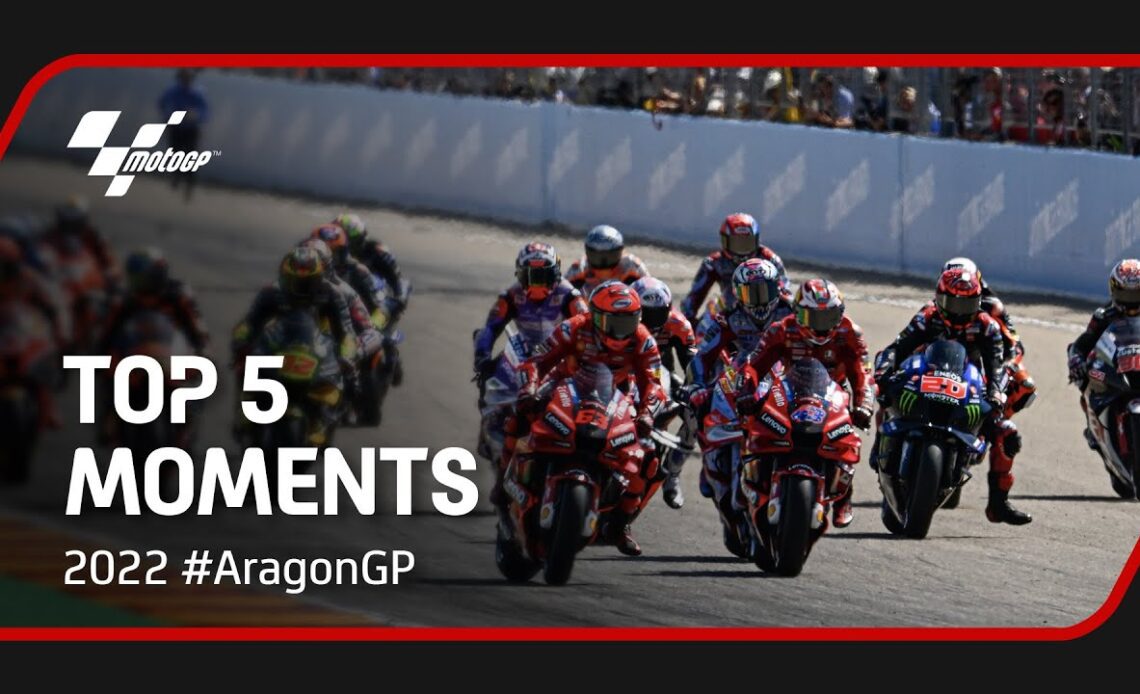 Top 5 MotoGP™ Moments | 2022 #AragonGP