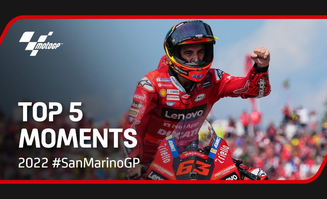 Top 5 MotoGP™ Moments | 2022 #SanMarinoGP