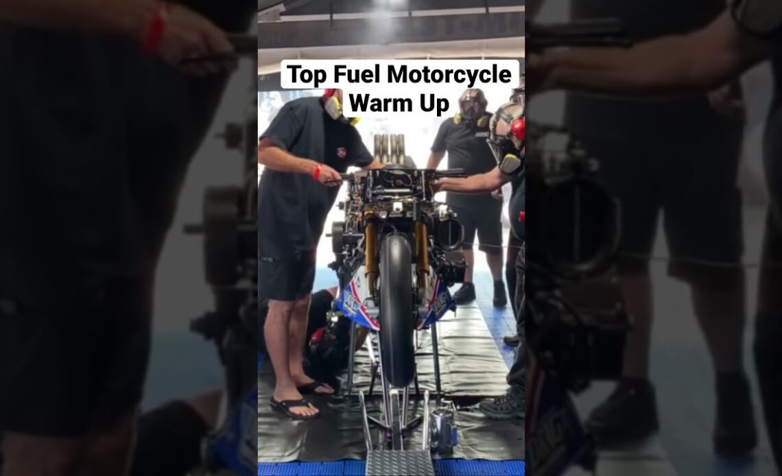 Top Fuel Motorcycle Warm Up