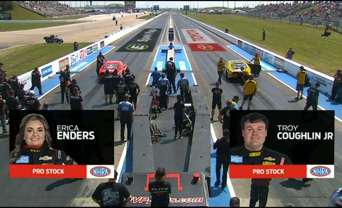 Troy Coughlin Jr, Erica Enders, Pro Stock, Semi Final Eliminations, Menards Nationals Presented By P