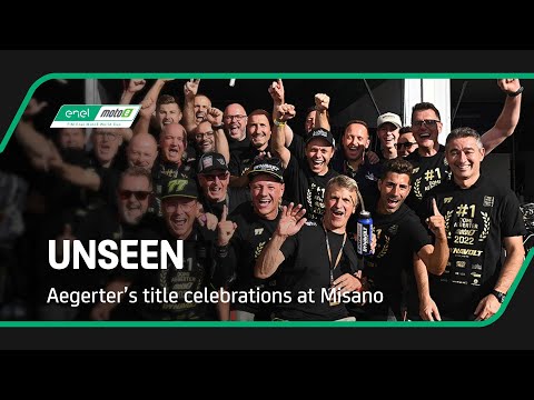 UNSEEN | Aegerter's celebrations as he's crowned MotoE™ King