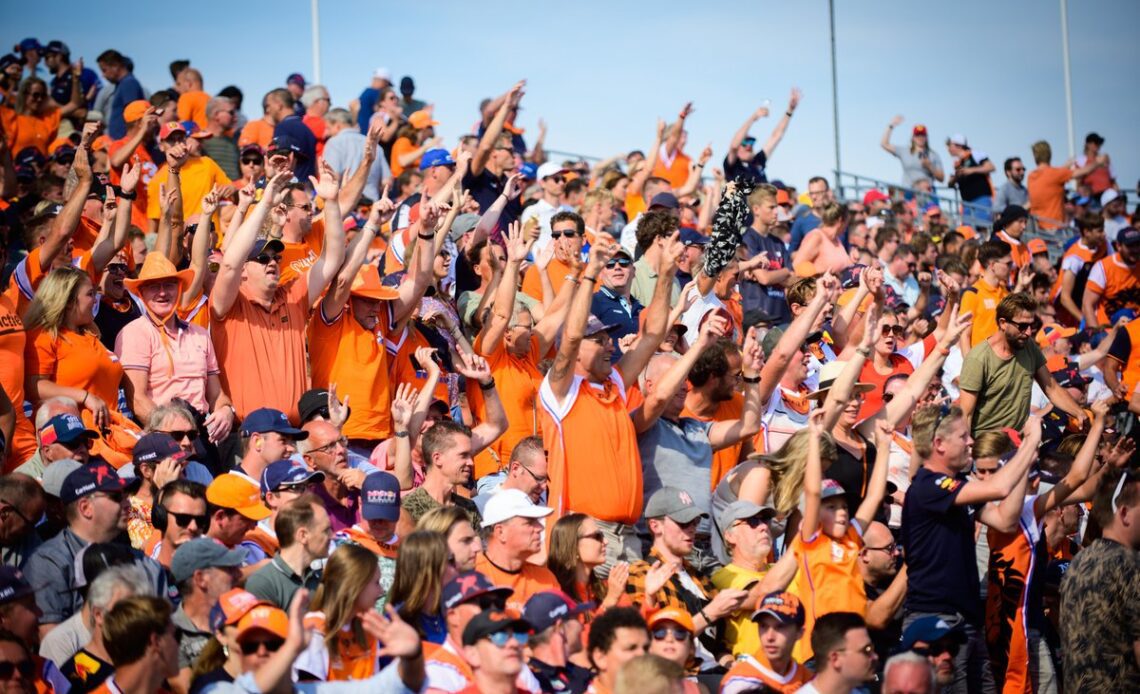 Fans at the Dutch GP