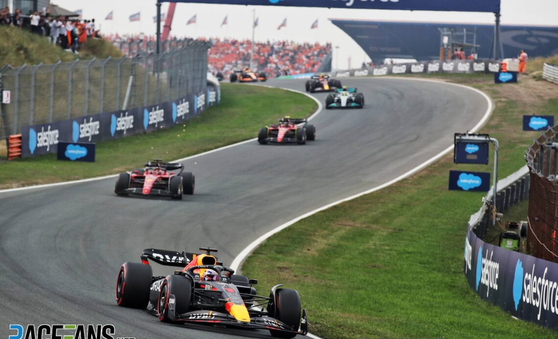 Race start, Circuit Zandvoort, 2022