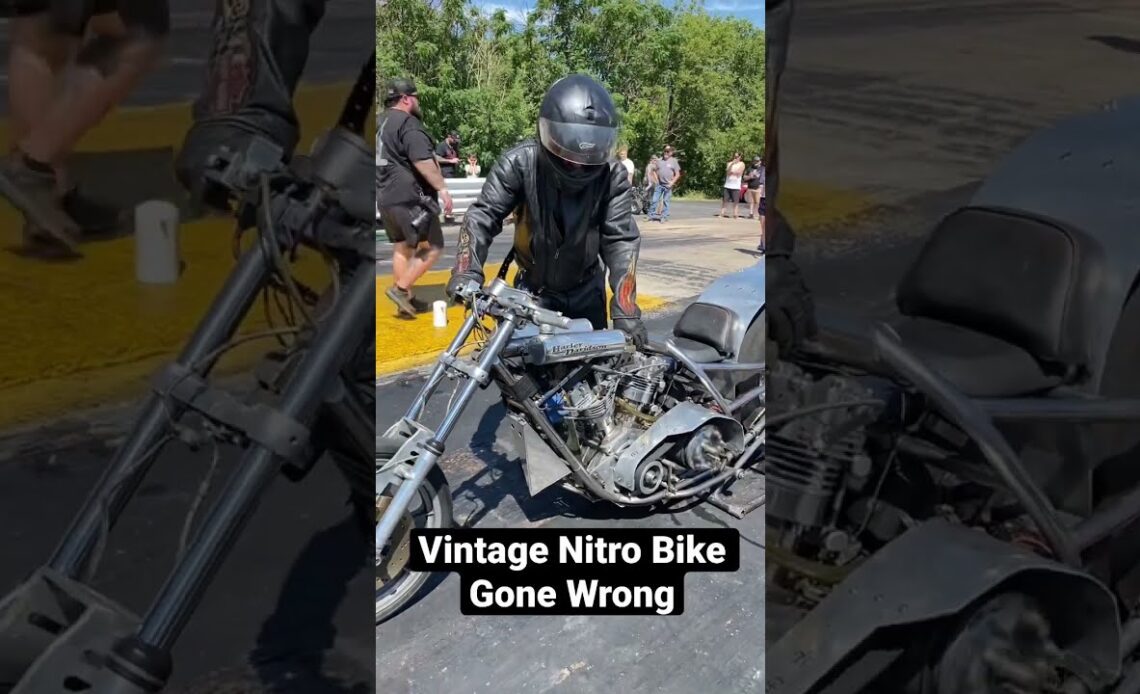 Vintage Nitro Bike Gone Wrong! #mybloopers