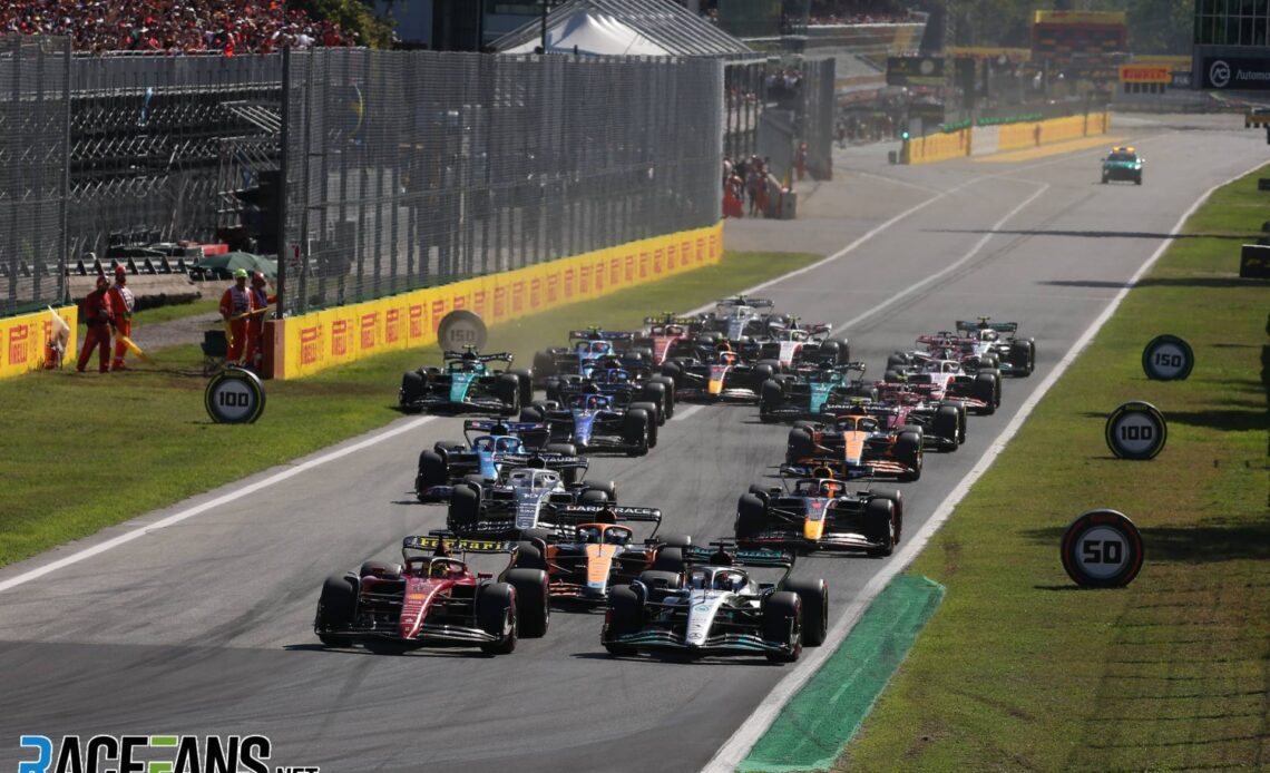 Race start, Monza, 2022