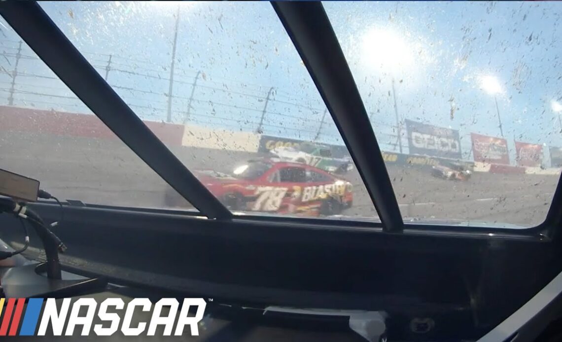 Watch Chase Elliott's in-car camera as he spins/wrecks out at Darlington