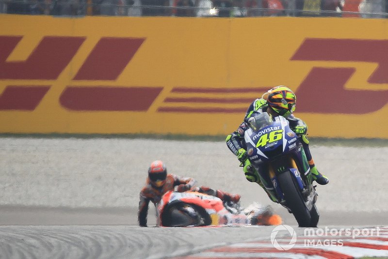 The Rossi and Marquez rivalry exploded in 2015 when the pair clashed on track at Sepang