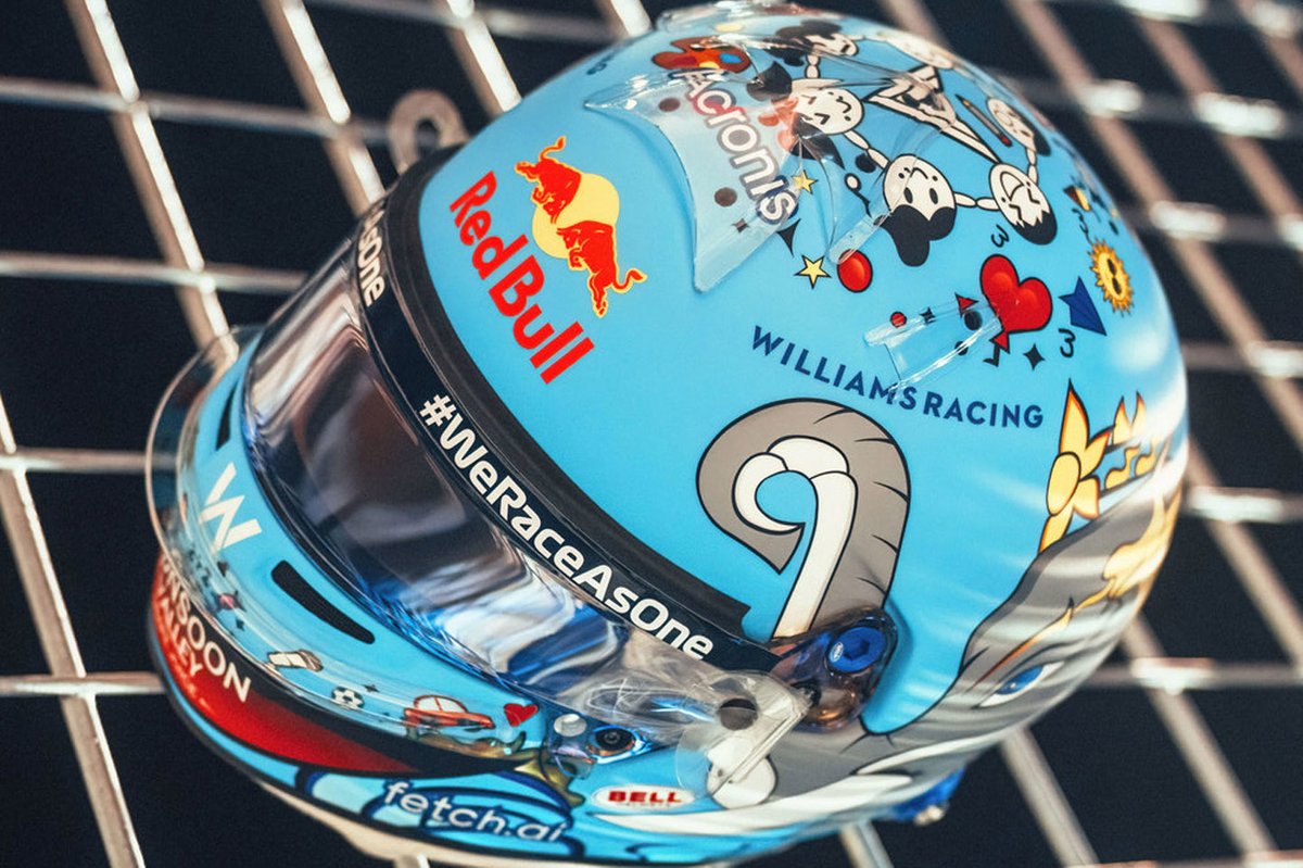 Helmet of Alex Albon, Williams 