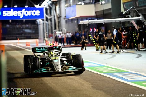 Lewis Hamilton, Mercedes, Singapore, 2022