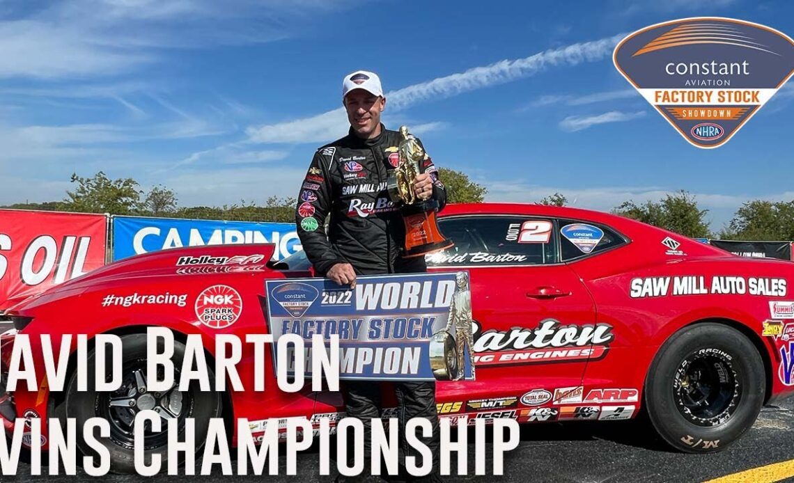 2022 Factory Stock Showdown Champion David Barton