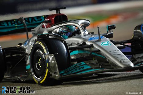 George Russell, Mercedes, Singapore, 2022