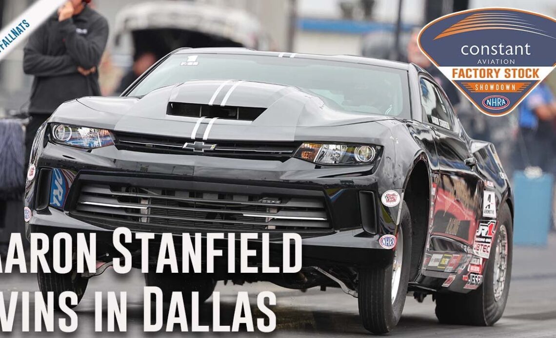 Aaron Stanfield wins Factory Stock Showdown in Dallas