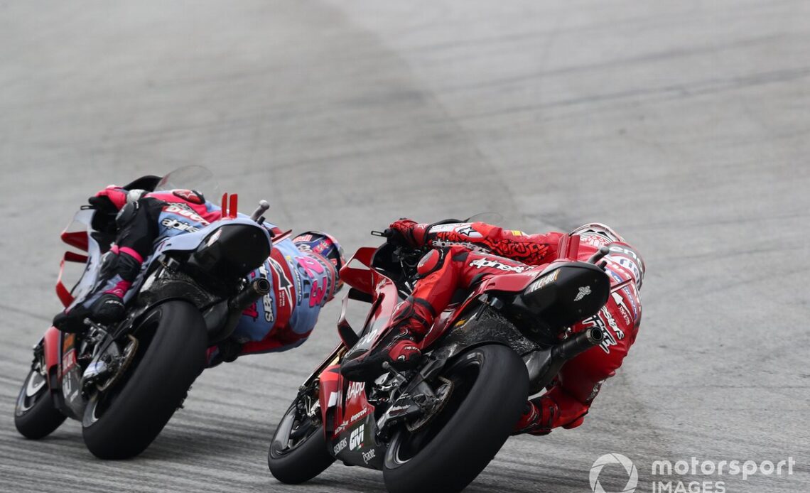 Enea Bastianini, Gresini Racing and Francesco Bagnaia, Ducati Team