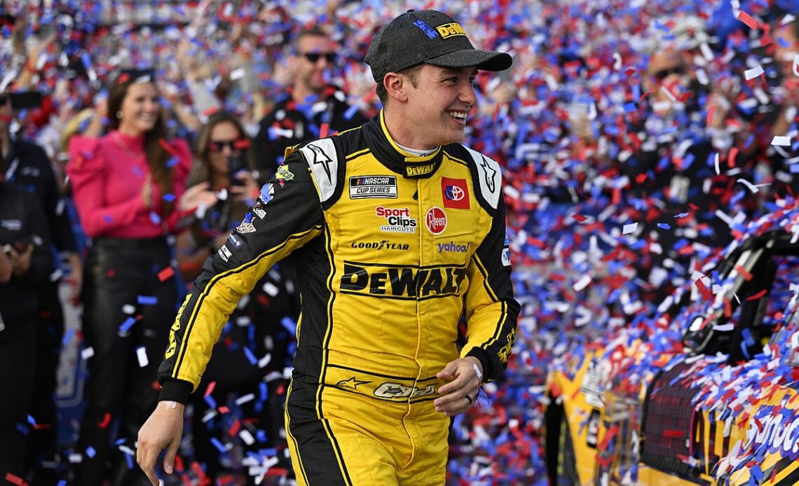 Bell advances in Cup playoffs with dramatic win at Charlotte Roval