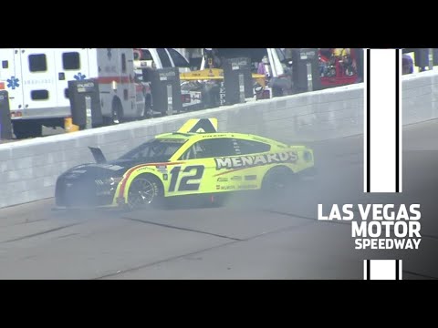Blaney makes wall contact, spins from second at Las Vegas