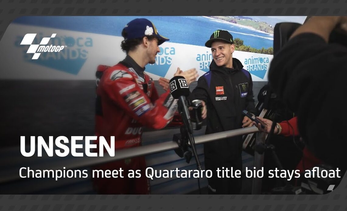 Champions meet as Quartararo title bid stays afloat 👀 | 2022 #AustralianGP Unseen