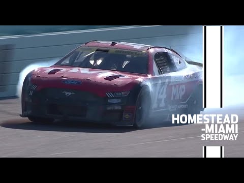 Chase Briscoe makes heavy contact with the wall at Homestead-Miami Speedway