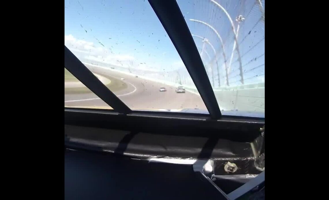 Chase Elliott's in-car of his close move on Ryan Blaney #shorts