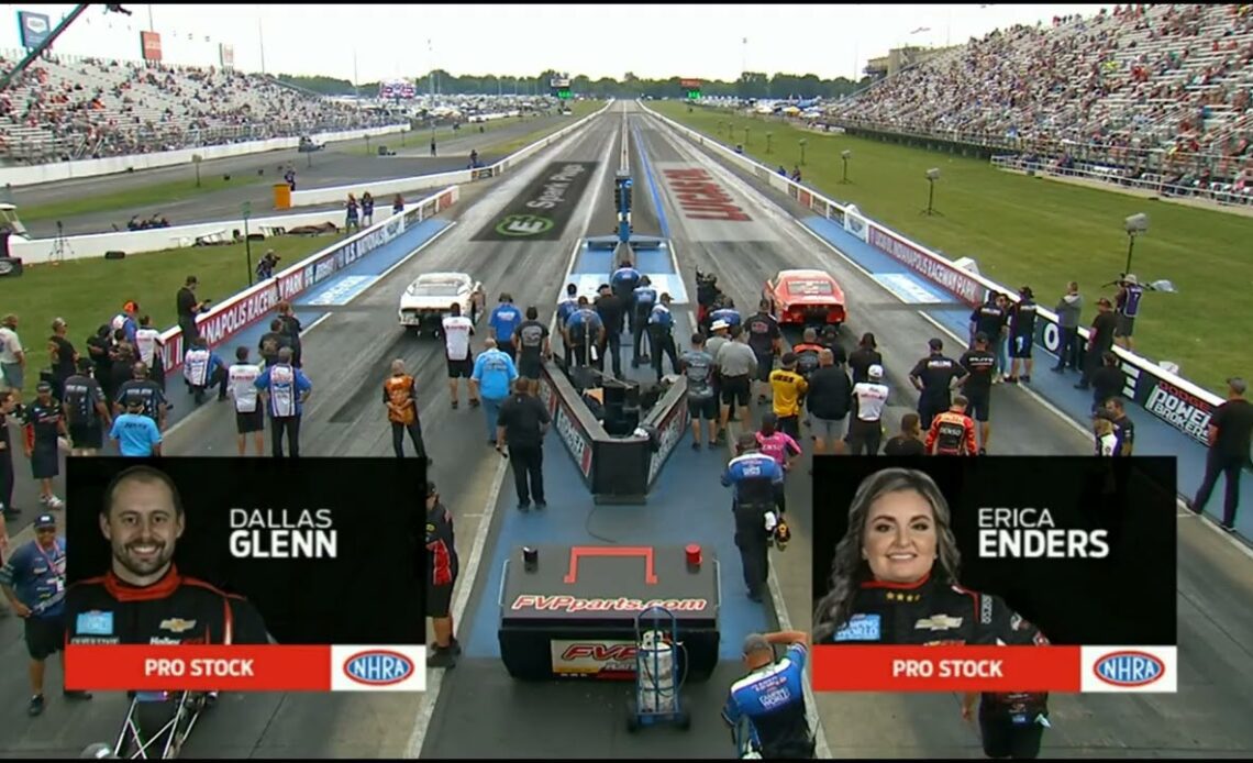 Dallas Glenn, Erica Enders, Pro STock, Qualifying Rnd3, Dodge Power Brokers, U S  Nationals, Lucas O