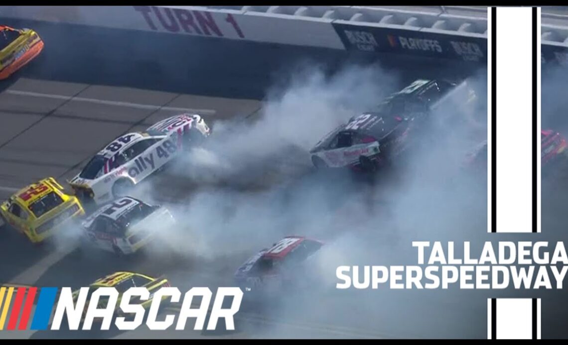 Early wreck collects multiple cars at Talladega | NASCAR